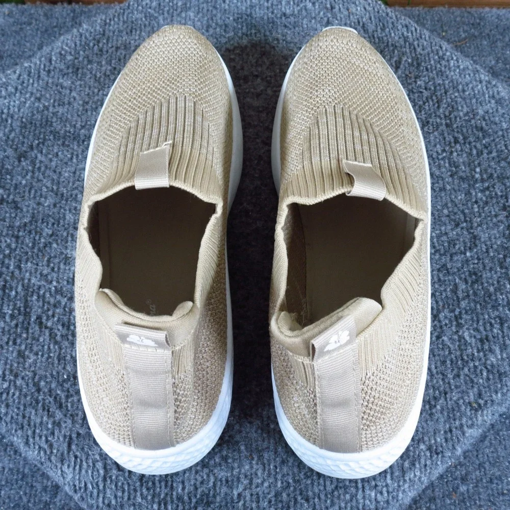 Tommy Bahama 80 867492 Womens Slip On Sneaker Size 10 Casual Walking Tan Knit‎